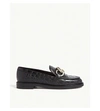 CLAUDIE PIERLOT CROC-EMBOSSED LEATHER LOAFERS,25912145