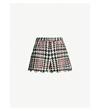 RED VALENTINO FITTED WOOL-BLEND TWEED SHORTS