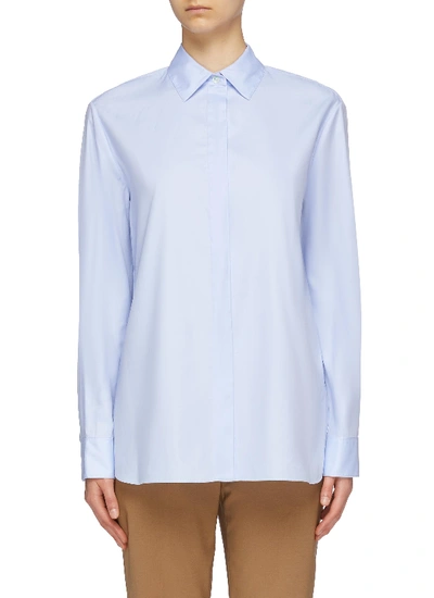 Theory 'classic' Twill Shirt In Light Blue