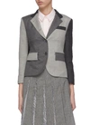 THOM BROWNE Colourblock panelled twill sport blazer