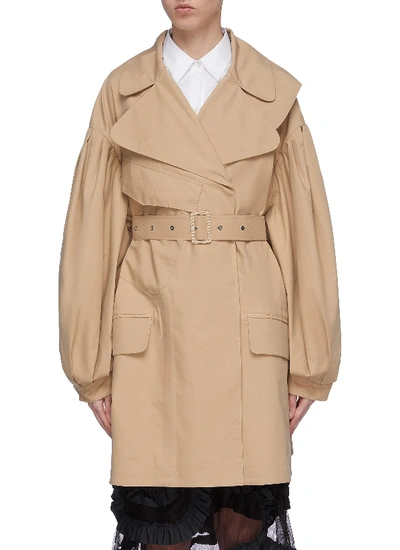 Moncler Genius X Simone Rocha Belted Puff Sleeve Trench Coat