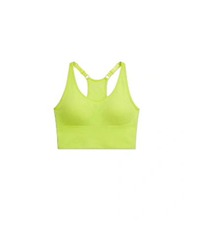 Tory Sport Seamless Cami Long Bra In Lime