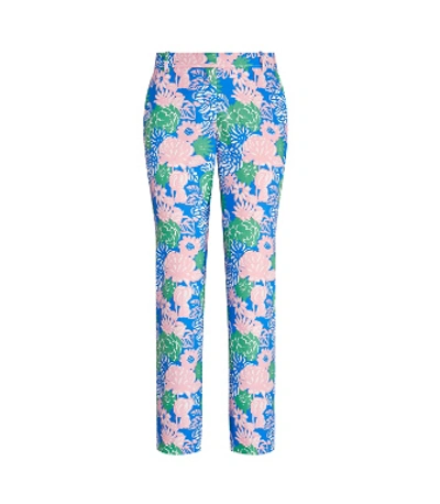 Tory Sport Printed Tech Twill Golf Pants In Ribbon Bouquet