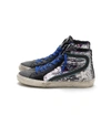 GOLDEN GOOSE Slide Sneakers in Leopard Paillettes/White Star