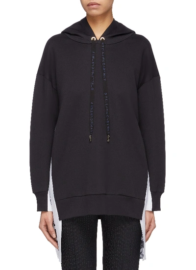 Stella Mccartney Logo Sash Drape Outseam Oversized Hoodie