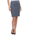TOMMY HILFIGER CHAMBRAY PENCIL SKIRT