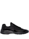 Prada Lace-up Sneakers In Schwarz