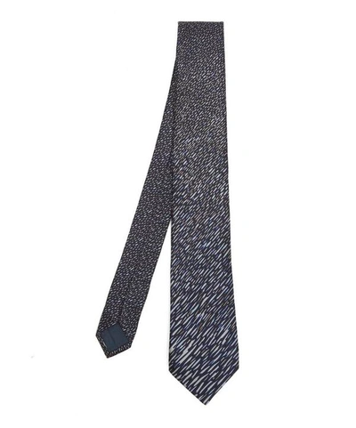 Lanvin Organic Layer Tie In Blue