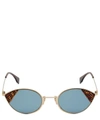 FENDI Cut-Eye Logo Sunglasses,5057865622590