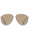 BURBERRY TOP BAR DETAIL PILOT SUNGLASSES