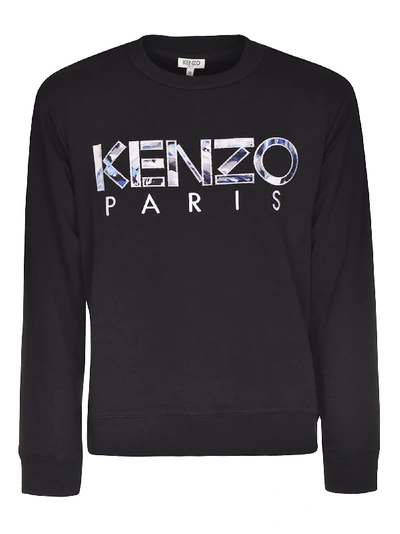 Kenzo Embroidered Basic Sweatshirt In Black