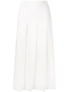 JIL SANDER MIDI PLEATED SKIRT