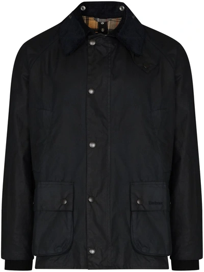 Barbour Bedale Wax Jacket In Blue