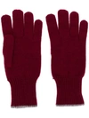 BRUNELLO CUCINELLI CONTRAST TRIM GLOVES