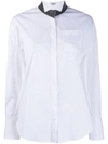 BRUNELLO CUCINELLI BEADED COLLAR SHIRT