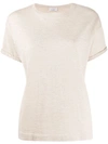 Brunello Cucinelli Relaxed Knitted Top In Neutrals