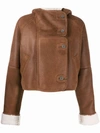 LOEWE SHEARLING FITTED JACKET