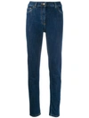 MOSCHINO TEDDY EMBROIDERED SKINNY JEANS