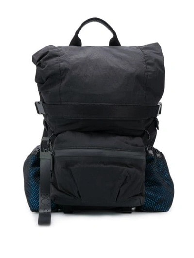 Bottega Veneta Cargo Pocket Backpack In Black