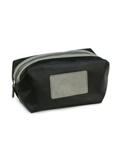 Bey-berk Nylon Toiletry Bag In Grey