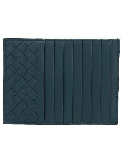 Bottega Veneta Card Holder In Petrol