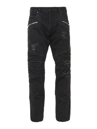 Balmain Paris Jeans In Black