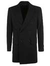 Dolce & Gabbana Double-breasted Midi Coat In Black