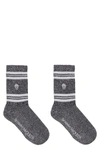 Alexander Mcqueen Skull Knitted Socks In Nero