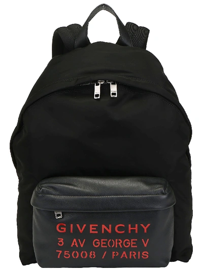 Givenchy Urban Backpack In Black Red
