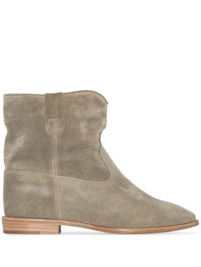 Isabel Marant Crisi Ankle Boots In Neutrals