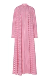 MAISON RABIH KAYROUZ STRIPED MAXI SHIRT DRESS,770131