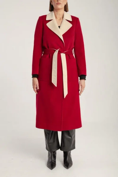1982 Cashmere Belted Wrap Coat