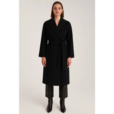 1982 Cashmere Hooded Long Coat
