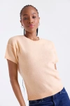 1982 Esme Short Sleeve Crew Neck Knit T-shirt In Pink