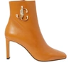 Jimmy Choo Minori 85 Ankle Boots In Cuoio