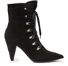 GIANVITO ROSSI LACED ANKLE BOOTS,G73588-85RIC-CAM/NERO