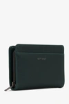 Matt & Nat Webber Small Zip Wallet + Card Case In Emerald