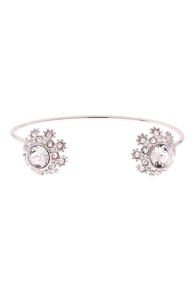 Ted Baker Seniie Crystal Daisy Lace Cuff In Silver/crystal