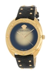 VERSACE Women's Shadov Snake Embossed Leather Strap Watch, 38mm