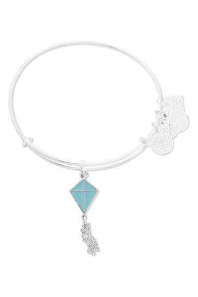 Alex And Ani In Flight Expandable Wire Bracelet In Silver