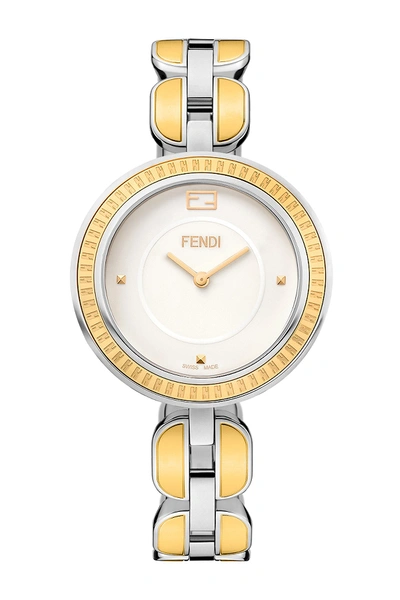 Fendi Women's  My Way Swiss Quartz Two-tone Bracelet Watch, 36mm In White