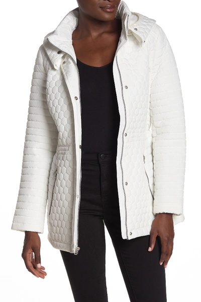Andrew Marc Rosedale Quilted Anorak In White
