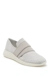 Vince Aston Slip-on Sneaker In White/grey