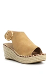 Catherine Catherine Malandrino Cirkly Espadrille Wedge Sandal In Sand Nubuc