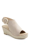 Catherine Catherine Malandrino Cirkly Espadrille Wedge Sandal In Stone Nubu