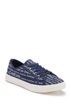 Bebe Logo Sport Sneaker In Navy Canva