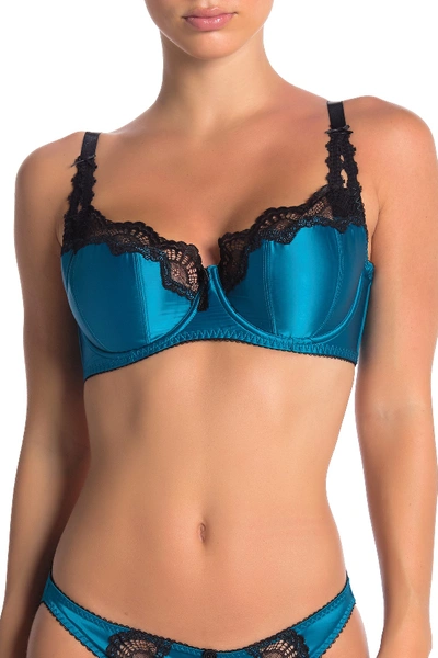 Dita Von Teese Starlift Full Figure Underwire Bra (regular & Plus Size, C-e Cups) In Blue/black