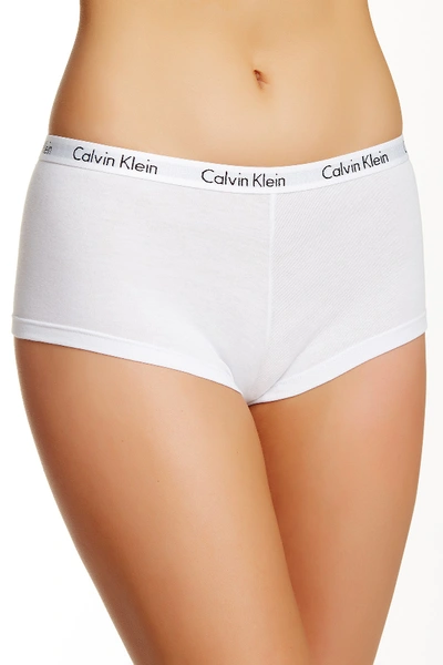 Calvin Klein Logo Boyshorts In White