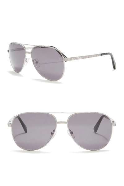 Ermenegildo Zegna 60mm Aviator Sunglasses In Sdkruth/smk