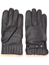 Barbour Faux Fur Lined Gloves In Brown